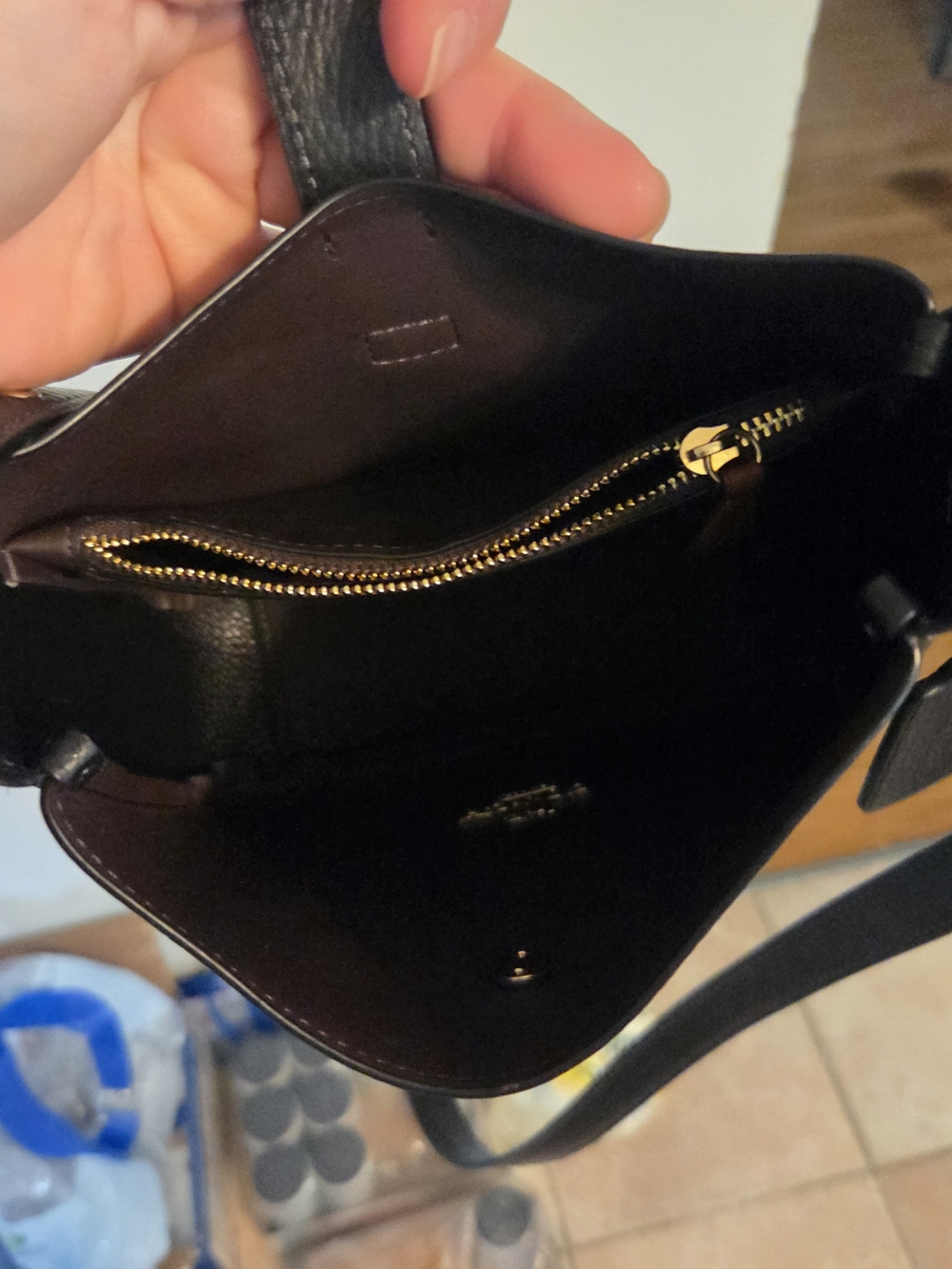 COACH Black Pebbled Leather Hadley mini - Picture 3 of 11